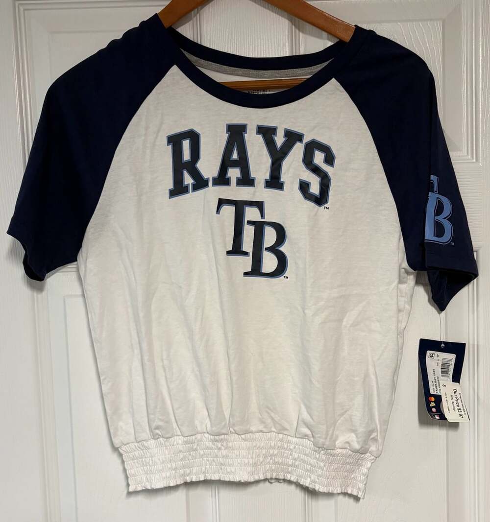 MLB Genuine Merchandise Tampa Bay Rays Size XL-16 Raglan T-Shirt